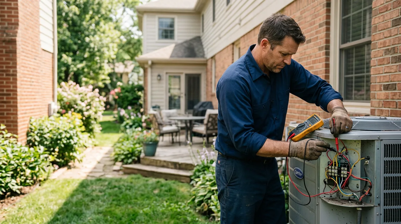 HVAC technician working near Monticello, WI